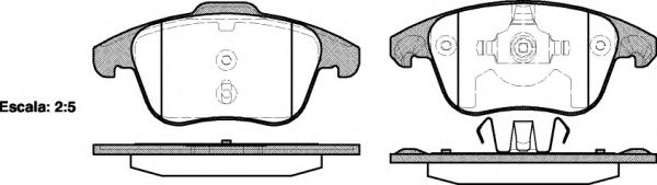 Гальмівні колодки диск.передні Citroen  C4 Picasso, DS4/Peugeot  3008, 5008 1.6-2.0HDi 06-
