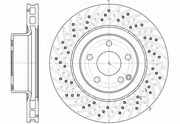 REMSA - 6780.10 - Диск гальмівний DB W220 S-klasa 98-