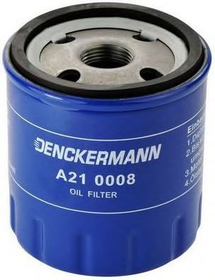 DENCKERMANN - A210008 - Фільтр масляний Citroen/Fiat/Peugeot/Renault 1.9D/2.0HDI/2.5D/2.0 16V