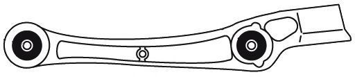 FRAP - 4003 - Важіль передньої підвіски нижній передній лівий, AUDI A4, A5, A6, A7 Q5 07-