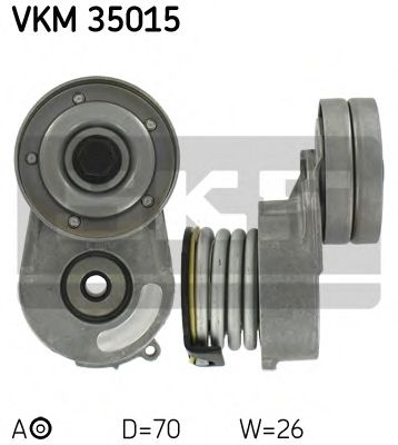 SKF - VKM 35015 - Натяжний механізм паска поликлинового Opel Astra G 00-/Corsa C 00-