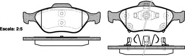 Гальмівні колодки пер.Toyota Yaris 1.0-1.8 05-