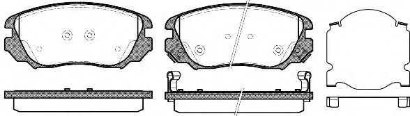 REMSA - 1385.02 - Гальмівні колодки дискові перед. Opel Insignia Saab 9-5 1.4-2.0Cdti 07.08-