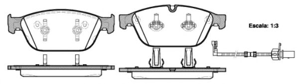 К-кт перед. гальм. колодок Audi A8, Q5 2.0-6.3 11.09-