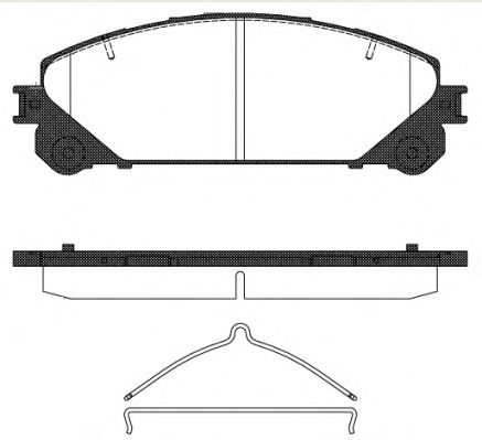 Гальмівні колодки дискові перед. Lexus RX 08-/Toyota Rav 4  12-