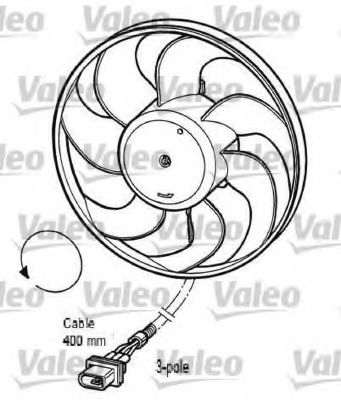VALEO - 696033 - Вентилятор, охлаждение двигателя (Охлаждение)
