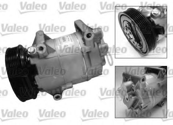 VALEO - 699246 - Компресор кондиціонера Renault Megane II  1.4-1.6-1.8i , 1.5 DCi