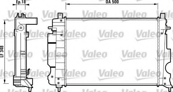 VALEO - 732119 - Радиатор, охлаждение двигателя (Охлаждение)