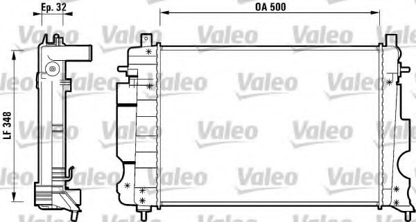 VALEO - 732120 - Радиатор, охлаждение двигателя (Охлаждение)