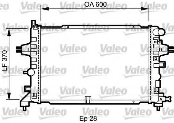 VALEO - 734432 - Радиатор, охлаждение двигателя (Охлаждение)