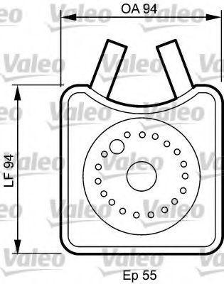 VALEO - 817943 - масляный радиатор, двигательное масло (Смазывание)