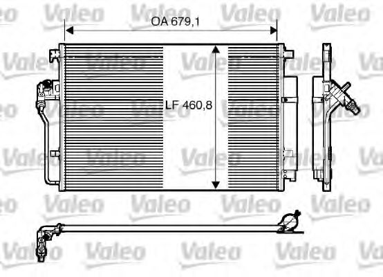 VALEO - 818173 - Радіатор кондиціонера DB Sprinter 06-