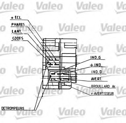 VALEO - 251274 - Выключатель на колонке рулевого управления