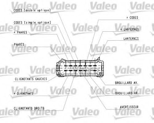 VALEO - 251444 - Перемикач підкермовий лівий Opel/Renault Vivaro, Espace IV, Laguna II, Trafic II