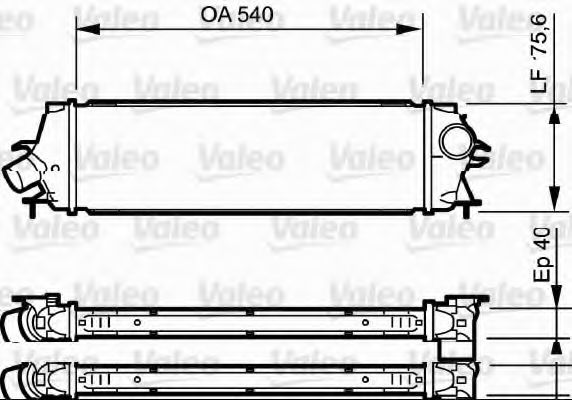 VALEO - 818771 - Інтеркулер Renault Trafic 2.0/2.5 DCI 06-