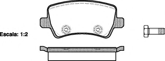 WOKING - P13363.00 - Комплект тормозных колодок, дисковый тормоз, FORD Galaxy (WA6) 2.2, KNWA, 10-15