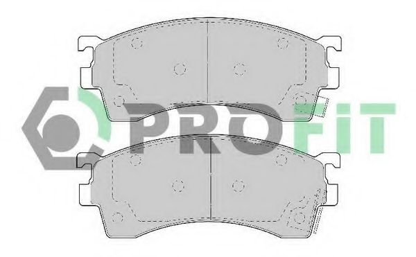 Гальмівні колодки дискові перед. Mazda 626  91-97, MX-6  91-97, Xedos 6  92-99