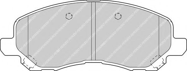 FERODO - FDB1621 - Гальмівнi колодки дисковi перед. Mitsubishi Lancer/Outlander 03-