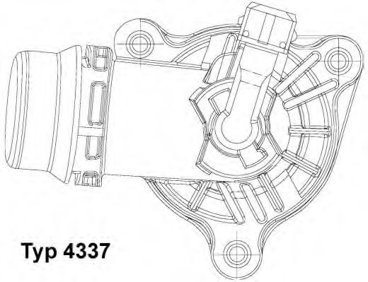 WAHLER - 4337.105D - Термостат BMW 318Ci (E46) 01/03 08- N42B20