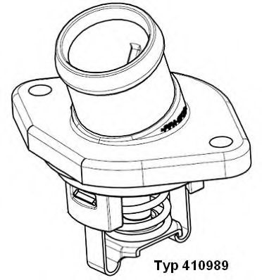 WAHLER - 410989.87D - К-кт термостат в корпусі + прокладка VW Polo 1.0, Lupo 1.6 GTI 00-