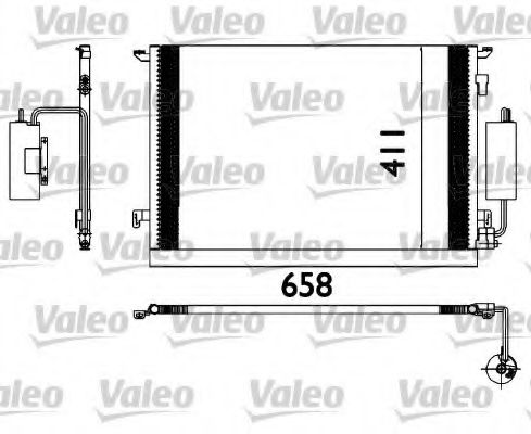 Конденсер кондиціонера Fiat Croma 1.9  06.05-, Opel Signum 1.9