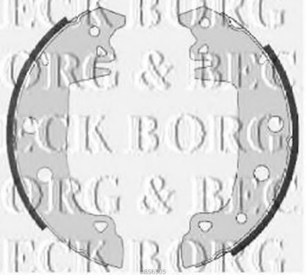 BORG & BECK - BBS6305 - BBS6305 BORG & BECK - Гальмівні колодки до барабанів