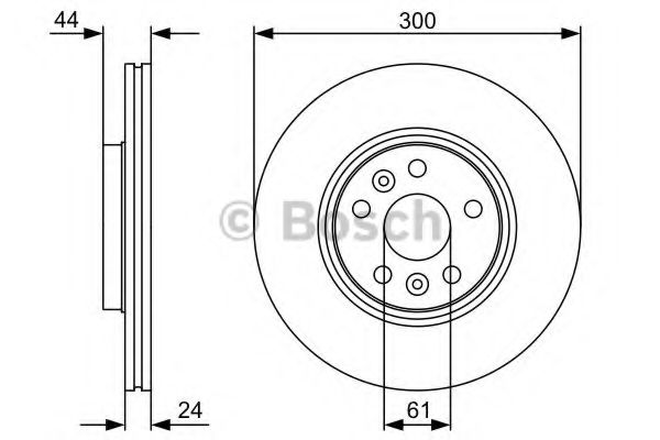 BOSCH - 0 986 479 554 - Диск гальмівний