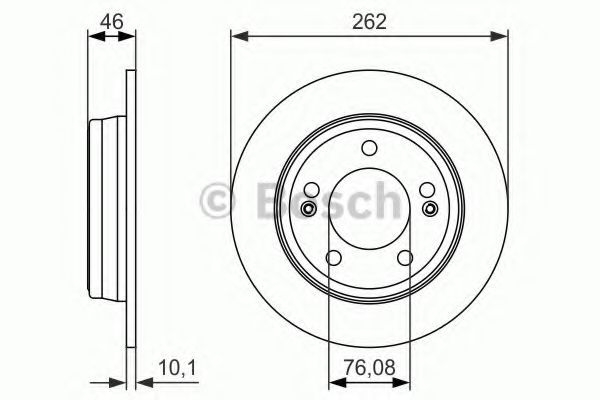 Гальмівний диск зад. Hyundai Creta, Elantra, I30, Kona, Veloster; Kia Ceed 1.0-1.8 09.10-