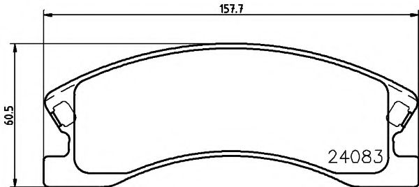 HELLA PAGID - 8DB 355 011-541 - Гальмівні колодки дискові перед. Jeep Grand Cherokee 00-