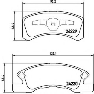 BREMBO - P 16 011 - Колодки тормозные дисковые, к-кт.