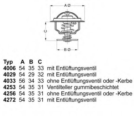 Термостат 87C VW 1.3-1.9D/TD/B