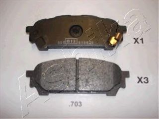 Гальмівні колодки дискові зад. Subaru Forester/Impreza 2.0-2.5 03-