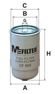 MFILTER - DF 695 - Фильтр топливный