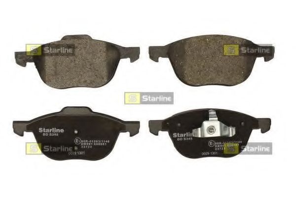 STARLINE - BD S345 - Колодки тормозные дисковые, к-кт.