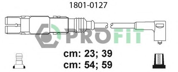PROFIT - 1801-0127 - Провода VW Golf/Bora/Polo 1.6 94- Audi A3 1.6 96-00  Skoda