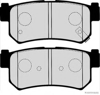 HERTH+BUSS JAKOPARTS - J3610404 - Колодки гальмівні дискові задні SSANGYONG (вир-во Jakoparts)