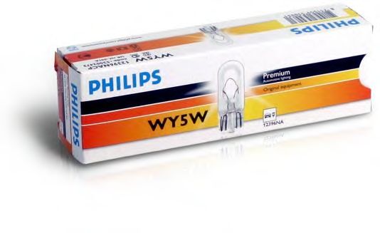 PHILIPS - 12396NACP - Лампа WY5W 12V 5W W2,1x9,5d orange