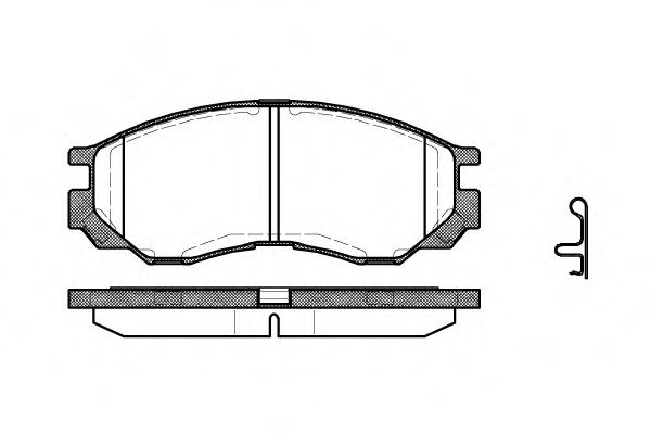 REMSA - 0583.00 - Гальмівні колодки передні Mitsubishi L200, L300, L400 2.0-3.0 94-