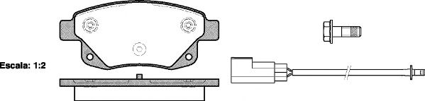 Гальмівні колодки дискові зад. Ford Transit 2,2-2,4 TDCI 06-