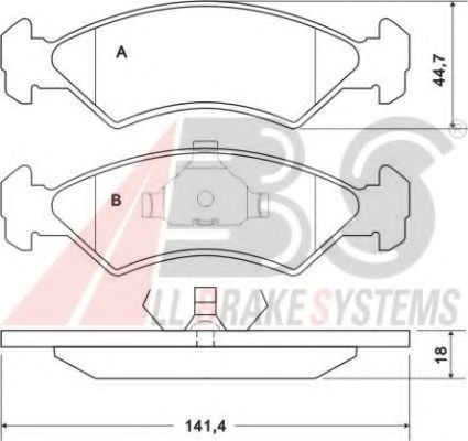 Колодки гальмівні Ford Fiesta 1.3-1.8D 89-95- /Mazda