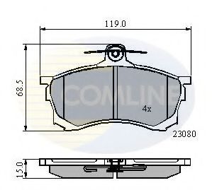 COMLINE - CBP3452 - CBP3452 Comline - Гальмівні колодки до дисків