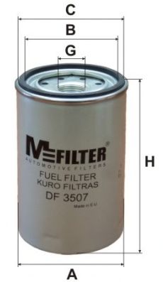 MFILTER - DF 3507 - Фильтр топл. VOLVO (TRUCK) (пр-во M-filter)