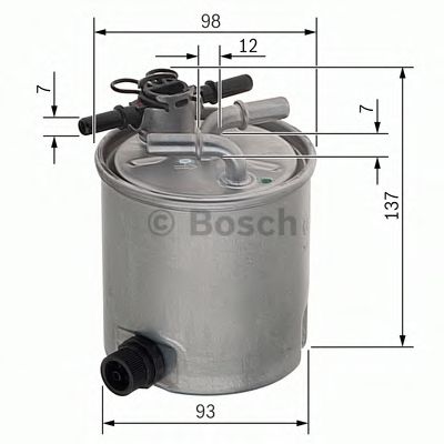BOSCH - F 026 402 096 - Фильтр топл. NISSAN PATHFINDER 2.5 (пр-во Bosch)
