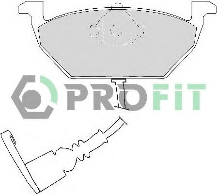 PROFIT - 5000-1398 - Гальмівні колодки дискові перед. Audi A3 1.9TDI 96-/Skoda Octavia 1.4-1.9TDI/ 2.0I 00-