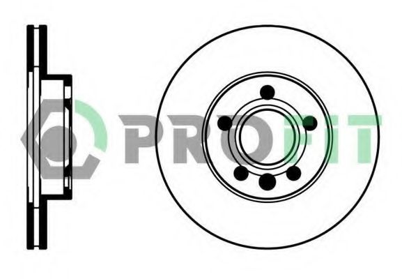 PROFIT - 5010-1010 - Диск гальмівний VW T4 96- вентил.