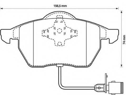 Гальмівні колодки перед. Audi 100 91-94, A6 94-97
