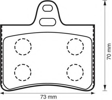 JURID - 573028J - Гальмівні колодки дискові зад. Citroen C5 2.0 01-