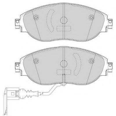 FERODO - FDB4425 - Гальмівні колодки дискові перед. VW Sharan 2010- / Passat 2010- / Octavia 2010- / Audi a3