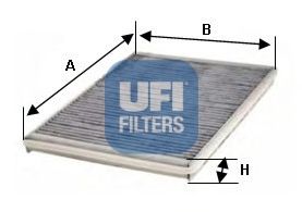 UFI - 54.161.00 - Фільтр салону MERCEDES SPRINTER 06- вугільний (вир-во UFI)