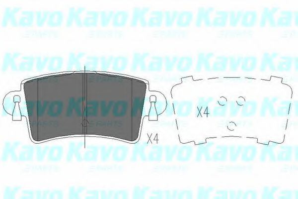 KAVO PARTS - KBP-6564 - Колодки тормозные задние Master/Movano 98-